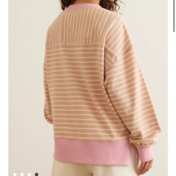 NWT Altar’d State Pace Setter Striped Crew Sweater Small - Picture 2 of 3